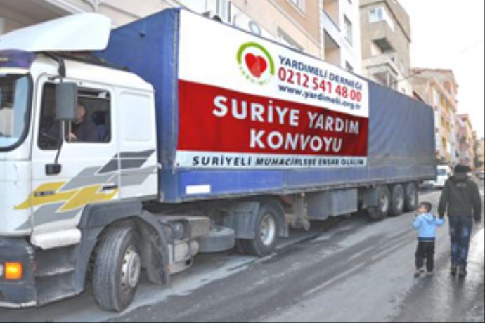 Suriyelilere 2 bin 500 ton gıda yardımı 