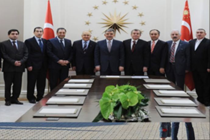 Cumhurbaşkanı ATO üyeleri ile görüştü Cumhurbaşkanı ATO üyeleri ile görüştü