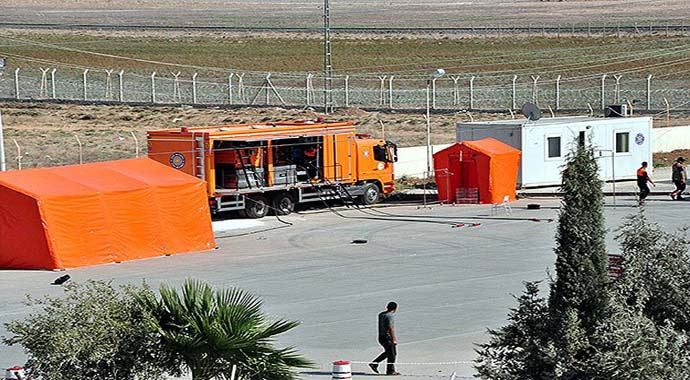Akçakale'de kimyasal saldırı önlemi Akçakale'de kimyasal saldırı önlemi