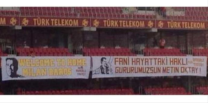 Galatasaray taraftarları Milan Baros'u unutmadı Galatasaray taraftarları Milan Baros'u unutmadı