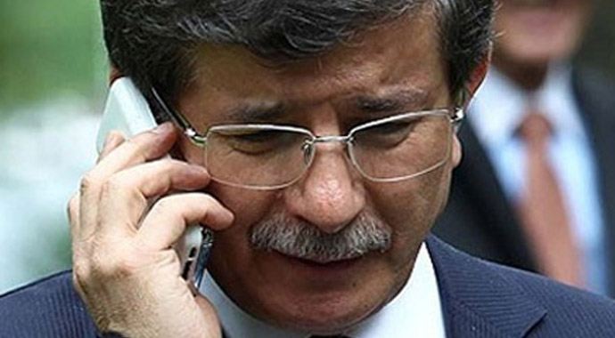 Ahmet Davutoğlu, Kerry ile telefonda görüştü
