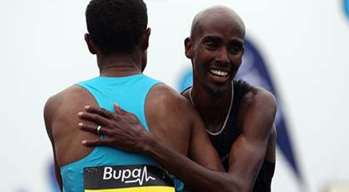 Bekele, Mo Farah'ı solladı Bekele, Mo Farah'ı solladı