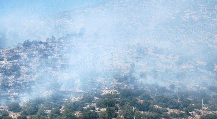 Bodrum'daki orman yangını sebebiyle ilçe dumanla kaplandı Bodrum'daki orman yangını sebebiyle ilçe dumanla kaplandı