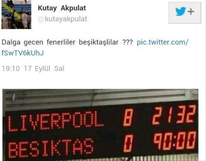 Liverpool tweeti attı, Beşiktaş'tan kovuldu Liverpool tweeti attı, Beşiktaş'tan kovuldu