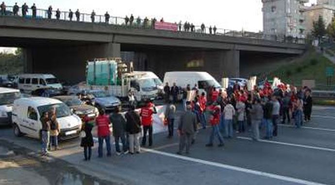TEM yine trafiğe kapatıldı