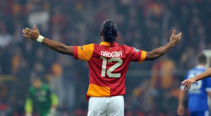 Galatasaray'da Drogba sevinci Galatasaray'da Drogba sevinci