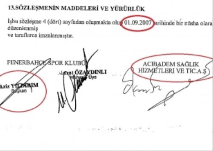 Aziz Yıldırım&#039;ın iddialarını yalanlayan belgeler