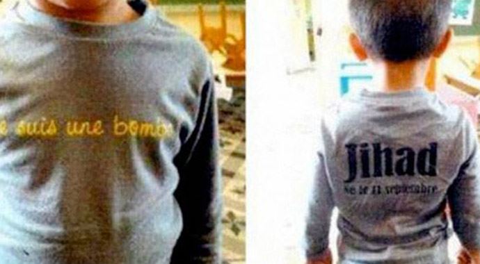 Anneye 11 Eylül tişörtü için ceza Anneye 11 Eylül tişörtü için ceza