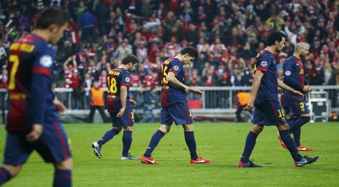 Barcelona 5 yıl sonra ilk kez geriye düştü Barcelona 5 yıl sonra ilk kez geriye düştü