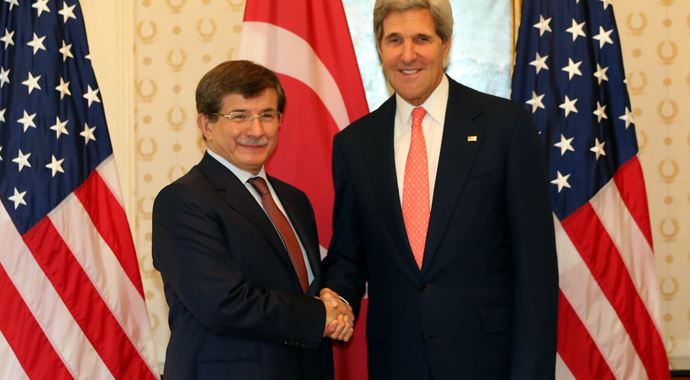 Davutoğlu ve Kerry görüşmesinde gündem Suriye