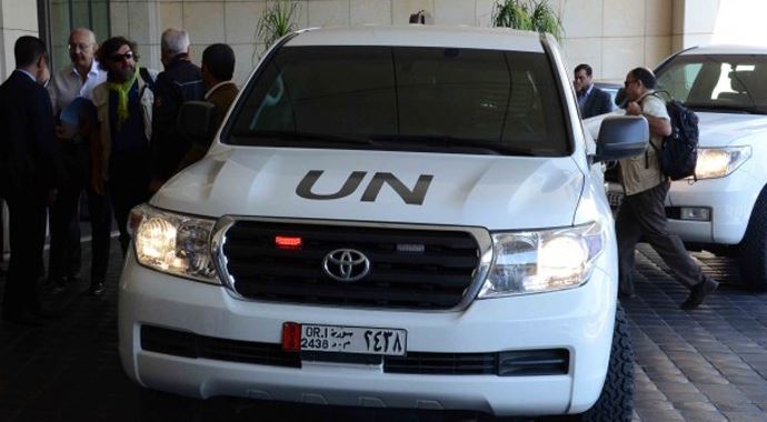 BM heyeti Şam'da BM heyeti Şam'da