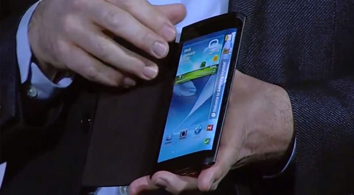 Samsung'tan bükülen ekran geliyor