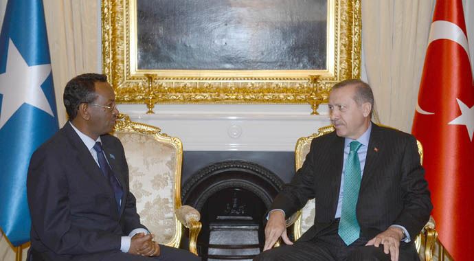 Başbakan Erdoğan, Abdi Farah Şerdun ile bir araya geldi