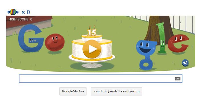 Google&#039;dan pinatalı doğumgünü kutlaması