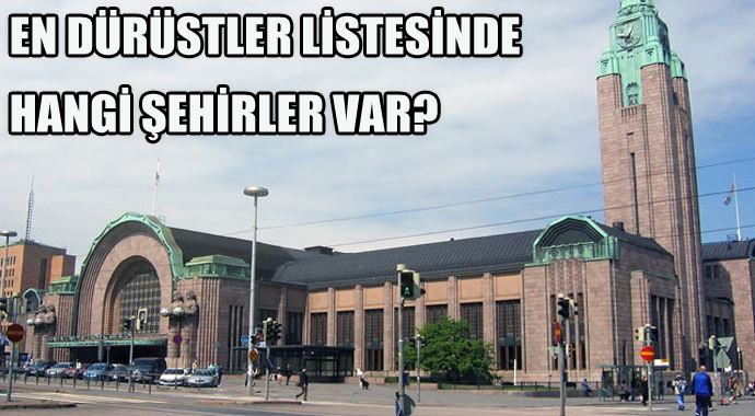 En dürüst şehirler hangileri En dürüst şehirler hangileri