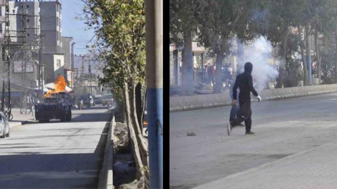 Yüksekova yine karıştı, polis müdahale etti Yüksekova yine karıştı, polis müdahale etti