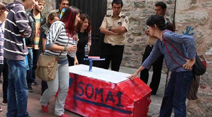 Üniversitede 'SOMA' gerginliği