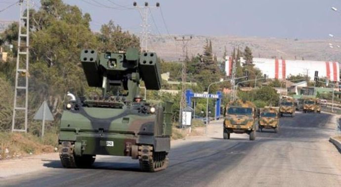 Suriye sınırına askeri sevkiyat