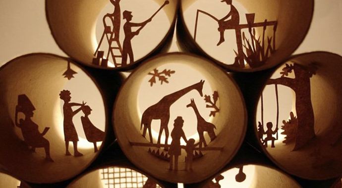 Tuvalet Kağıdı rulosu içinde sanat Tuvalet Kağıdı rulosu içinde sanat