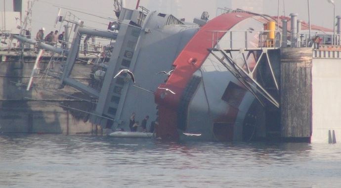Römorkör faciası kamerada Römorkör faciası kamerada