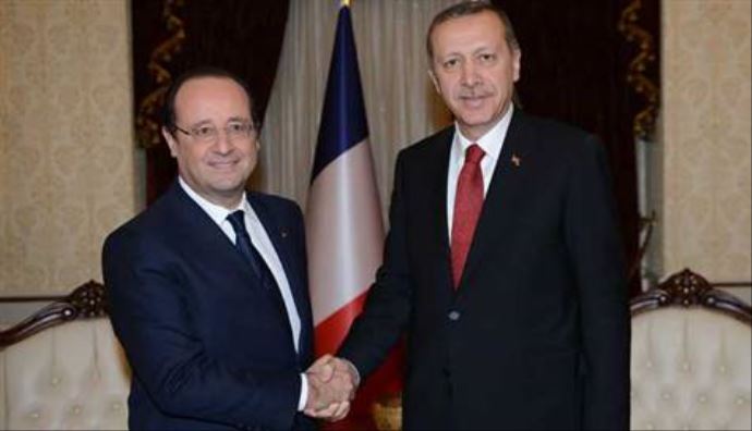 Başbakan Erdoğan Hollande ile görüştü Başbakan Erdoğan Hollande ile görüştü