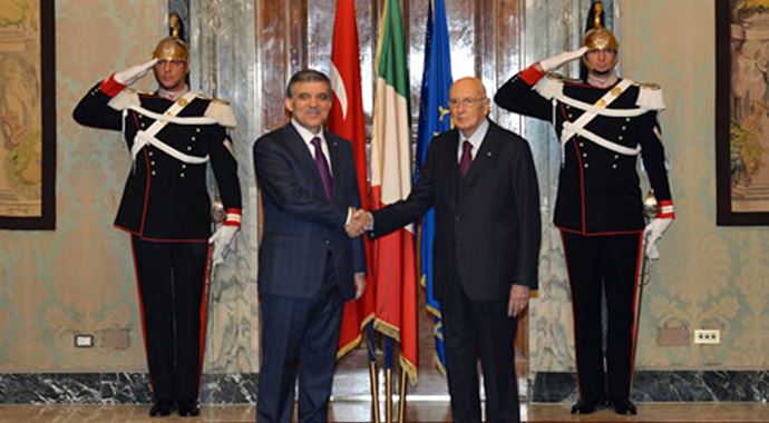 Cumhurbaşkanı Gül, Cumhurbaşkanlığı Sarayı Quirinale'de Cumhurbaşkanı Gül, Cumhurbaşkanlığı Sarayı Quirinale'de