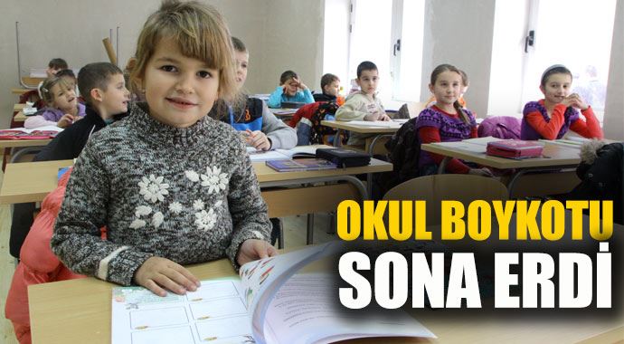 Okul boykotu sona erdi