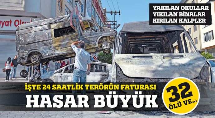 İşte 24 saatlik terörün faturası