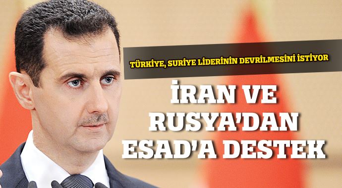 İran ve Rusya&#039;dan Esad&#039;a destek