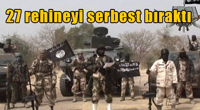 Boko Haram 27 rehineyi serbest bıraktı Boko Haram 27 rehineyi serbest bıraktı
