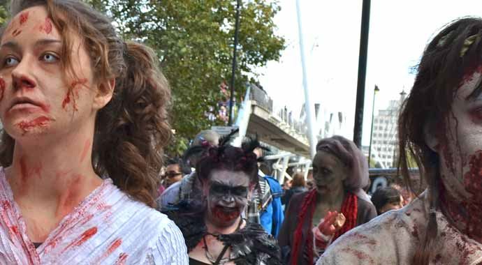 'Dünya Zombi Günü' Londra'da kutlandı 'Dünya Zombi Günü' Londra'da kutlandı