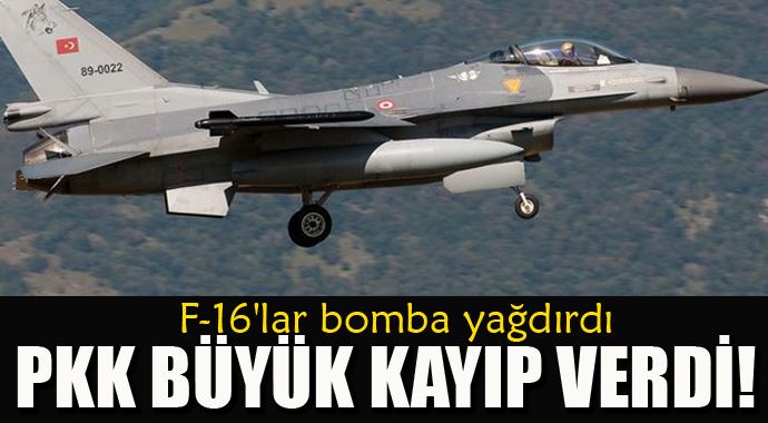 F-16'lar bomba yağdırdı, PKK büyük kayıp verdi!