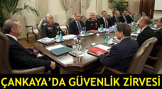 Çankaya&#039;da tezkere sonrası güvenlik zirvesi