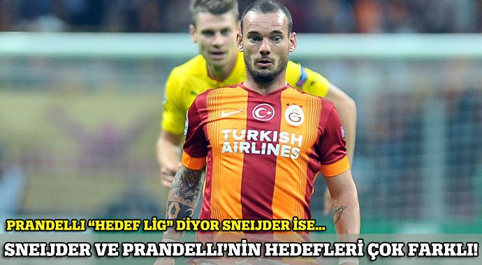 Sneijder ve Prandelli&#039;nin hedefleri çok farklı!