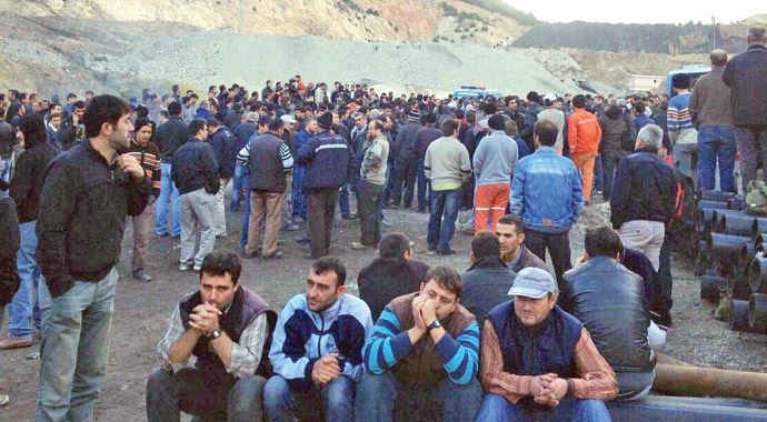 Madencilerin maaş eylemi