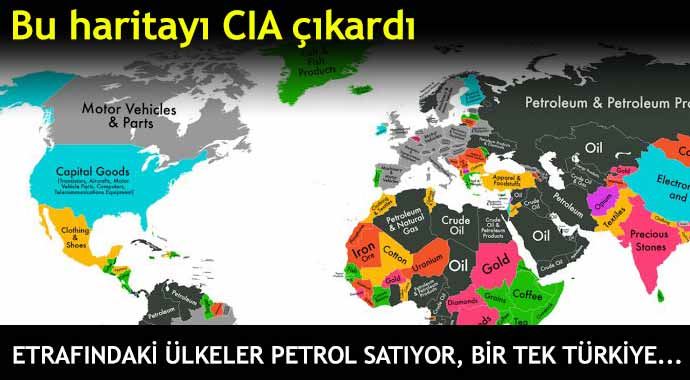 Bu haritayı CIA çıkardı! Ülkelere göre ihracat performansı Bu haritayı CIA çıkardı! Ülkelere göre ihracat performansı