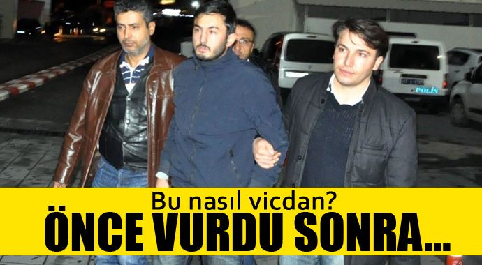 Önce vurdu sonra durumunu merak edip hastaneye gitti Önce vurdu sonra durumunu merak edip hastaneye gitti