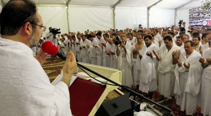 Arafat'ta vakfe duası Arafat'ta vakfe duası
