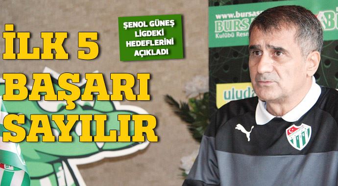 Şenol Güneş ligdeki hedefini açıkladı Şenol Güneş ligdeki hedefini açıkladı
