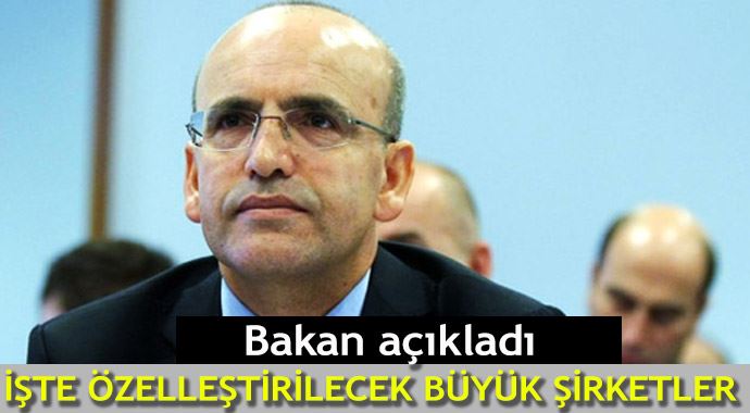 Maliye Bakanı, özelleştirilecek yeni alanları açıkladı Maliye Bakanı, özelleştirilecek yeni alanları açıkladı