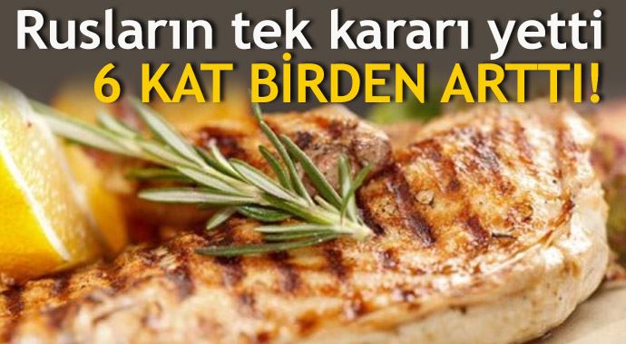 Rusların kararı ihracatı 6 kat arttırdı Rusların kararı ihracatı 6 kat arttırdı
