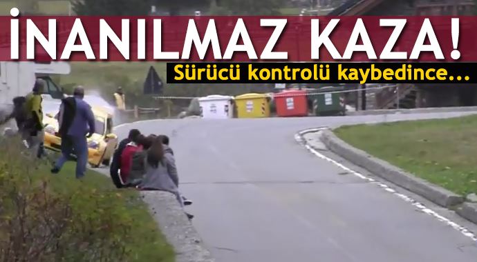 İnanılmaz kaza! Sürücü kontrolü kaybedince... İnanılmaz kaza! Sürücü kontrolü kaybedince...