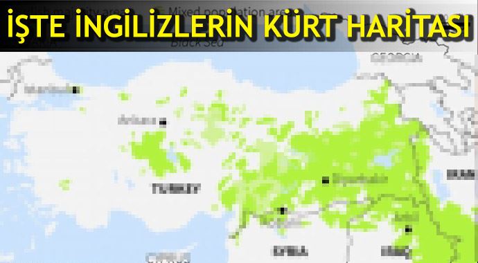 İşte İngilizlerin kürt haritası 