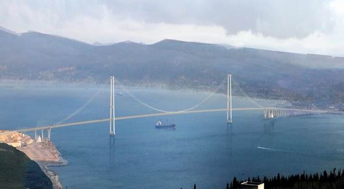 Körfez geçiş köprüsü'nde sona doğru... Körfez geçiş köprüsü'nde sona doğru...