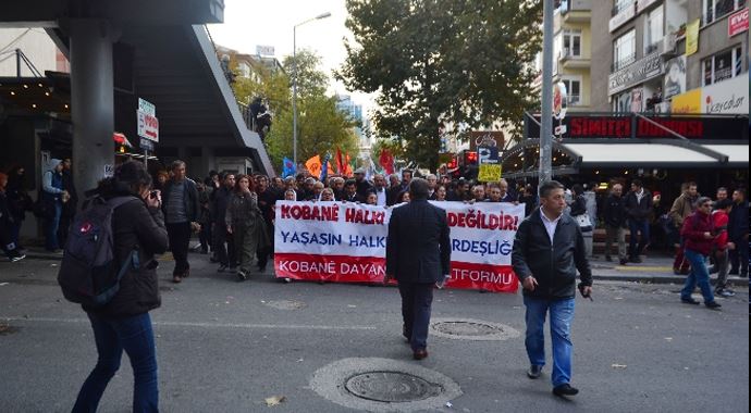 Ankara'da Kobani eylemleri Ankara'da Kobani eylemleri