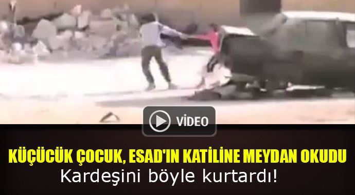 Kardeşini keskin nişancıdan böyle kurtardı