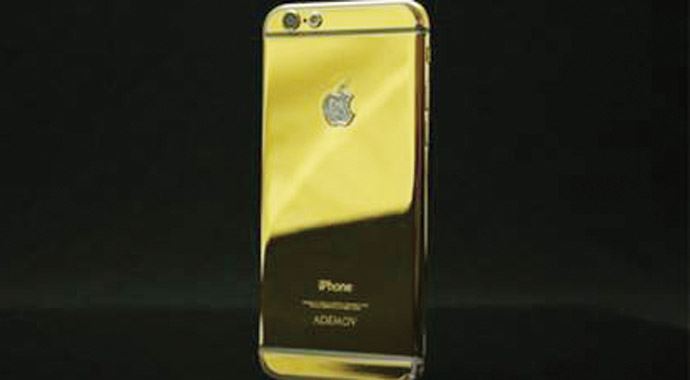 Altın kaplama iPhone 6 üretildi Altın kaplama iPhone 6 üretildi