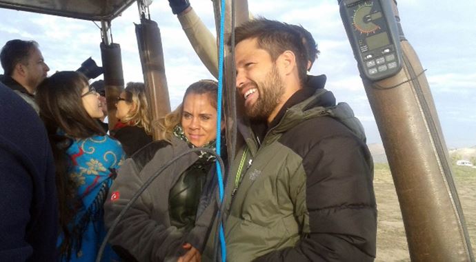Diego Ribas eşi ve çocuğuyla Kapadokya'da Diego Ribas eşi ve çocuğuyla Kapadokya'da