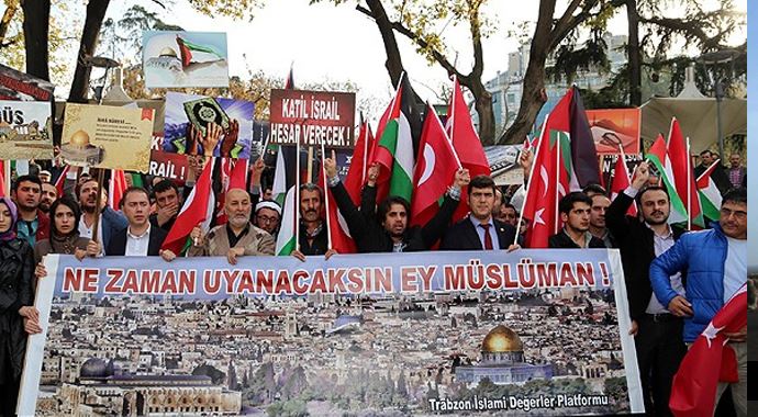 Mescid-i Aksa'ya saldırılar protesto edildi Mescid-i Aksa'ya saldırılar protesto edildi