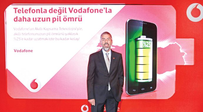 Vodafone telefonun pil ömrünü yüzde 25 uzattı Vodafone telefonun pil ömrünü yüzde 25 uzattı